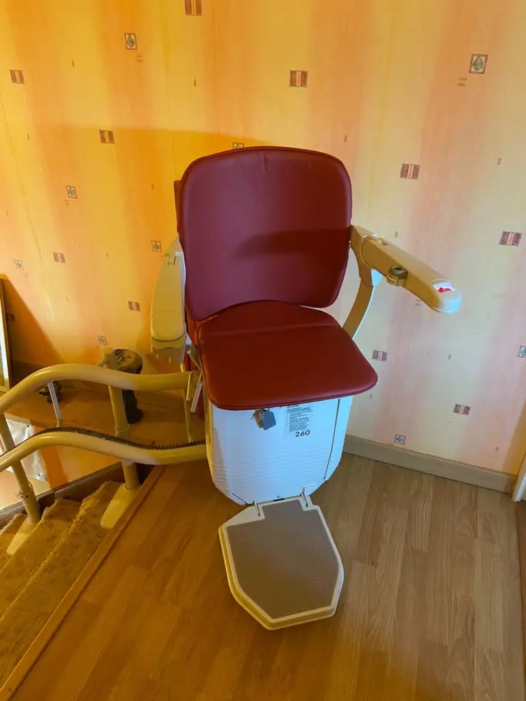 Monte escalier stannah double rail