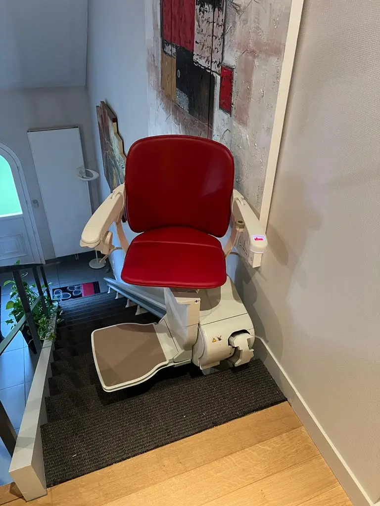 PosedunmonteescalierStannahsurREIMSsiegepivoteenhaut